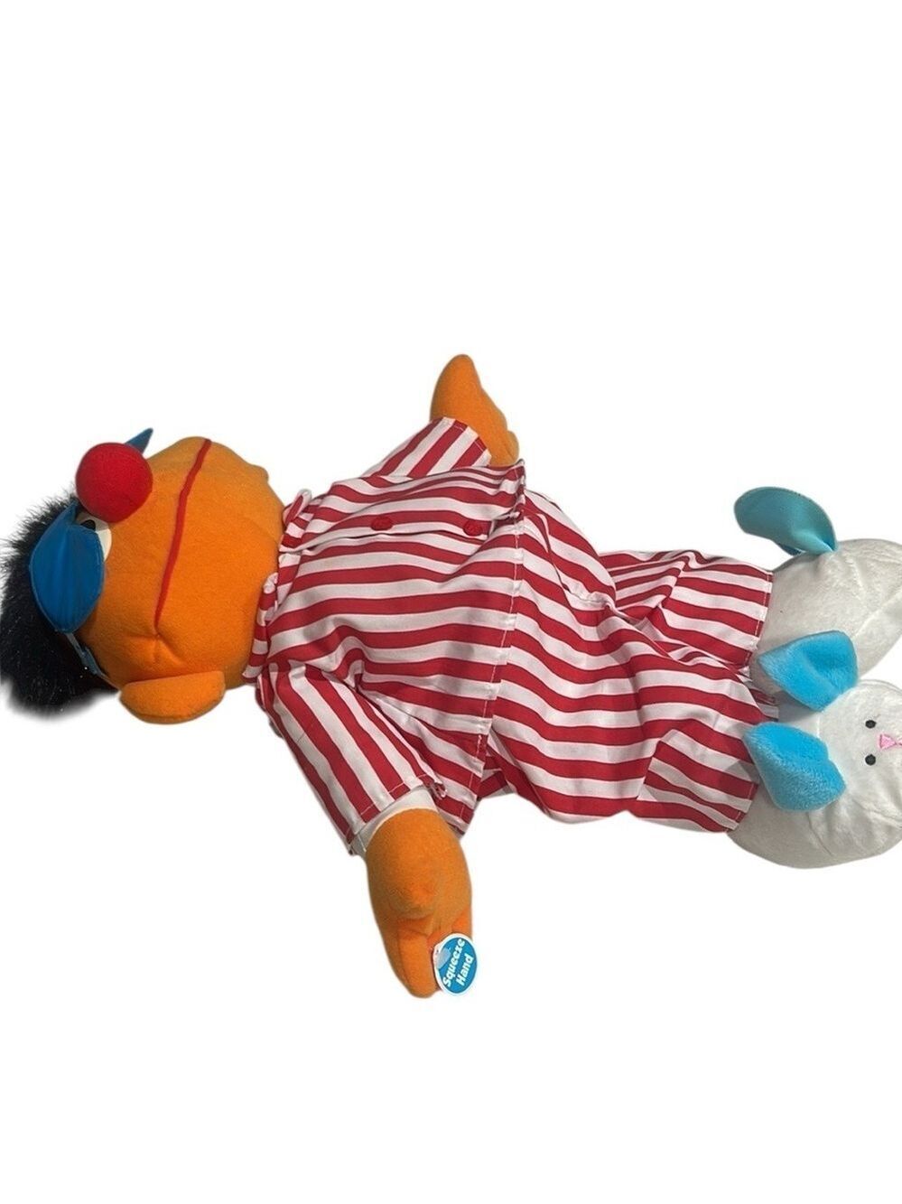 NWOB TYCO 1996 Sesame Street Sleep and Snore Ernie Talk and Sing Plush 18” - Picture 4 of 7